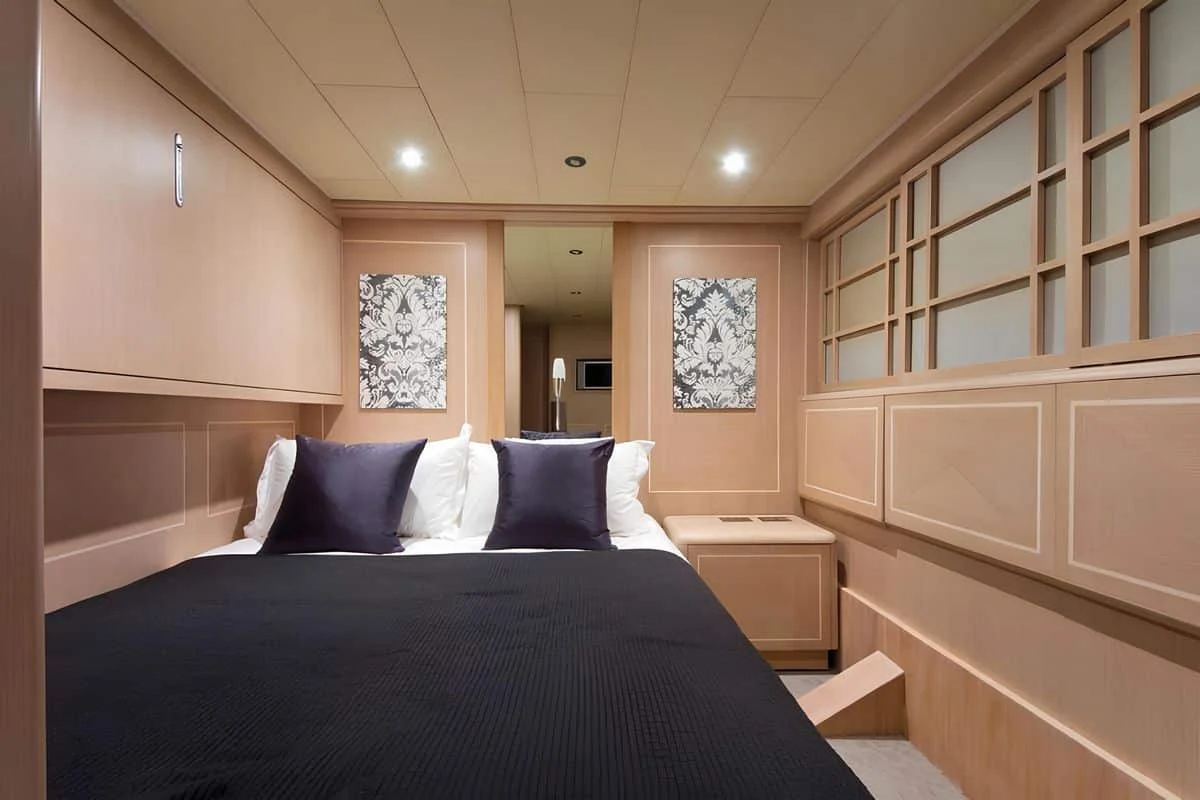 Cabin aboard Baglietto 110