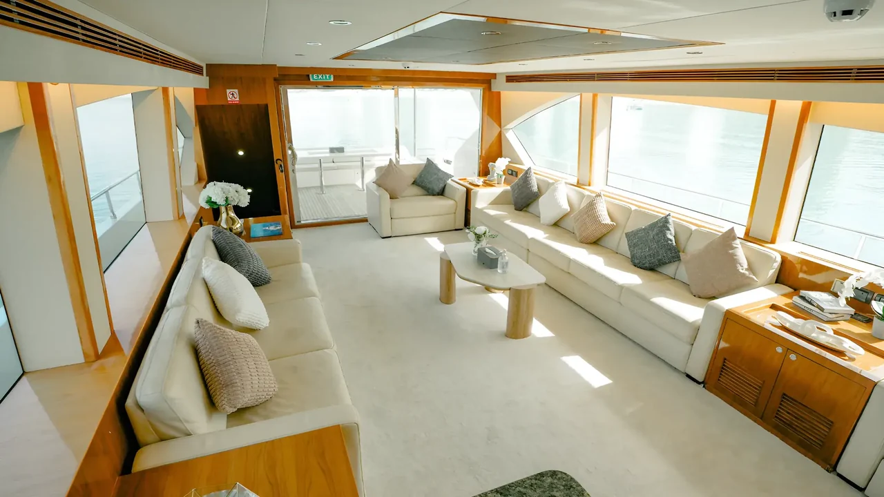 Interior aboard Xclusive 42