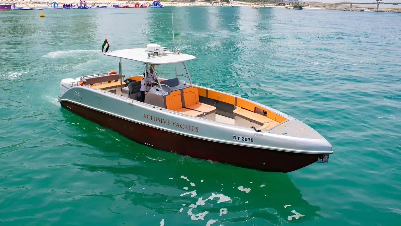 Xclusive 20 seen from above on Dubai waters