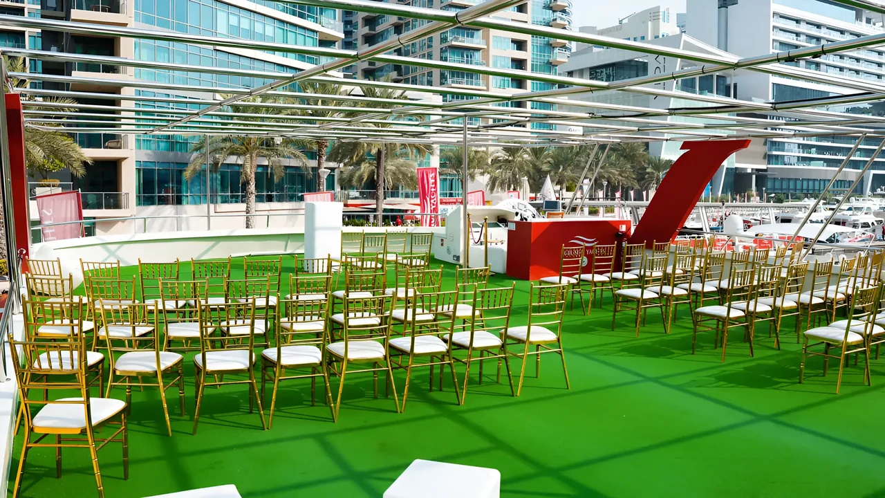 Rows of event seating on the upper deck of Xclusive 15