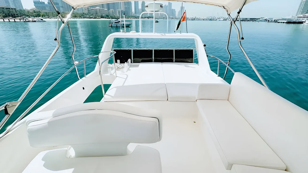Upper deck seating aboard Xclusive 4