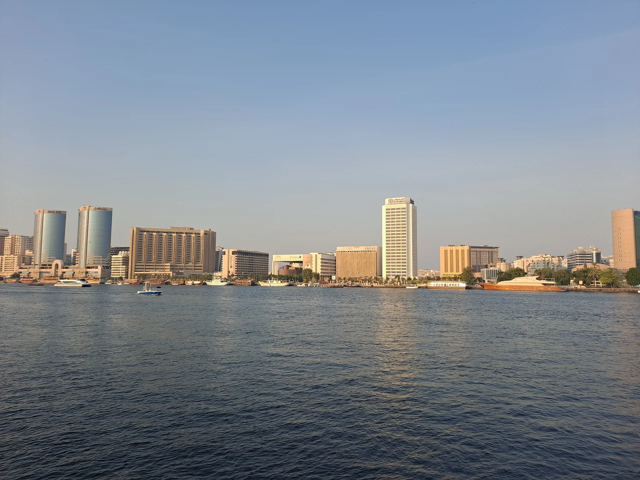 Dubai Creek and the Deira waterfront in afternoon light