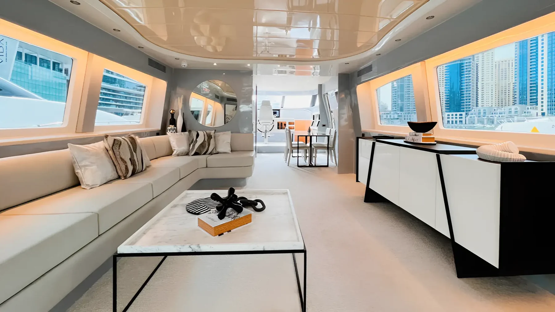 Interior lounge of Xclusive 16