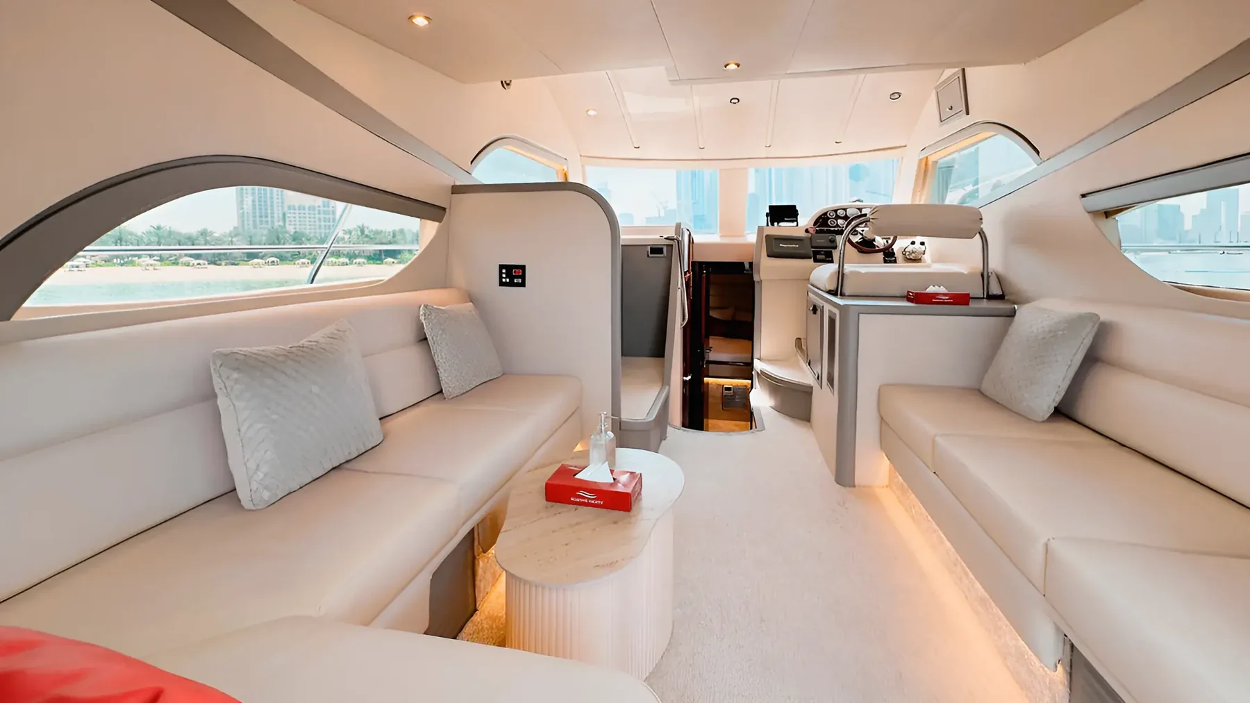 Interior lounge looking forward of Xclusive 4